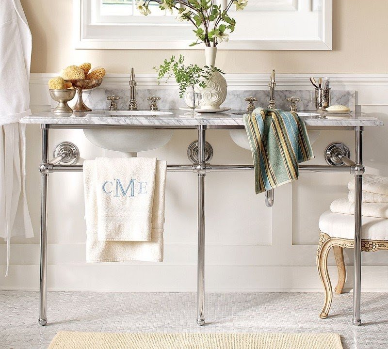Apothecary Double Sink Console