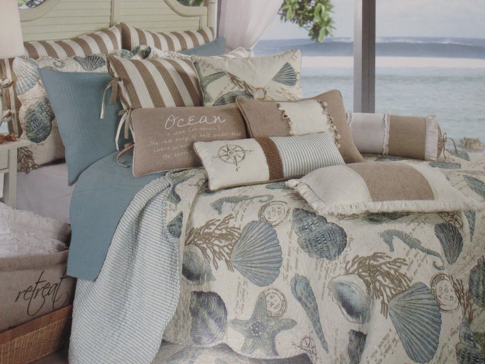 Beach 2024 theme comforter