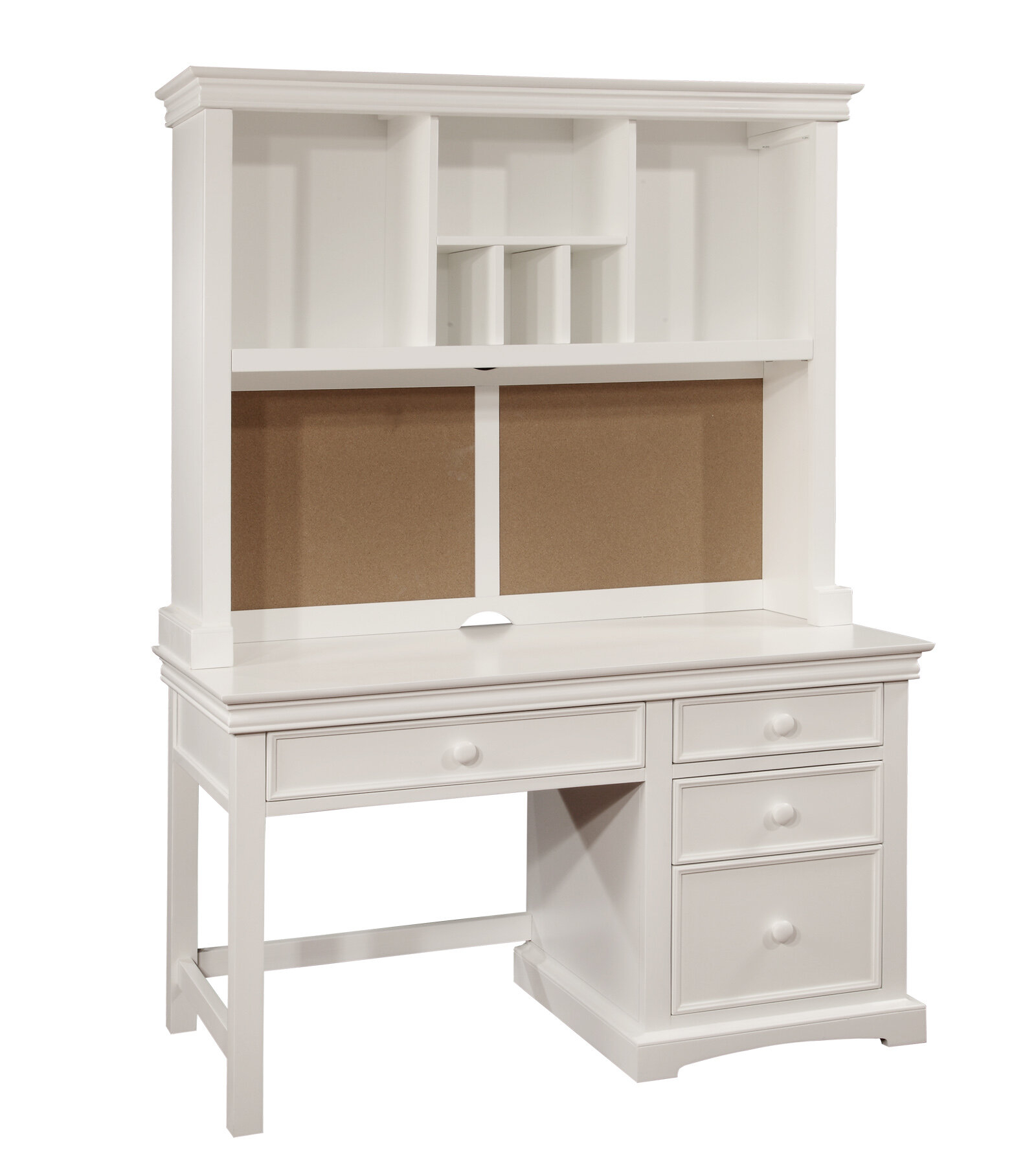 girls white desk with hutch