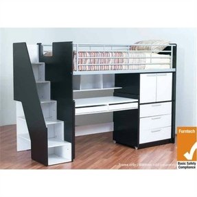 Loft Bed With Desk On Top Ideas On Foter