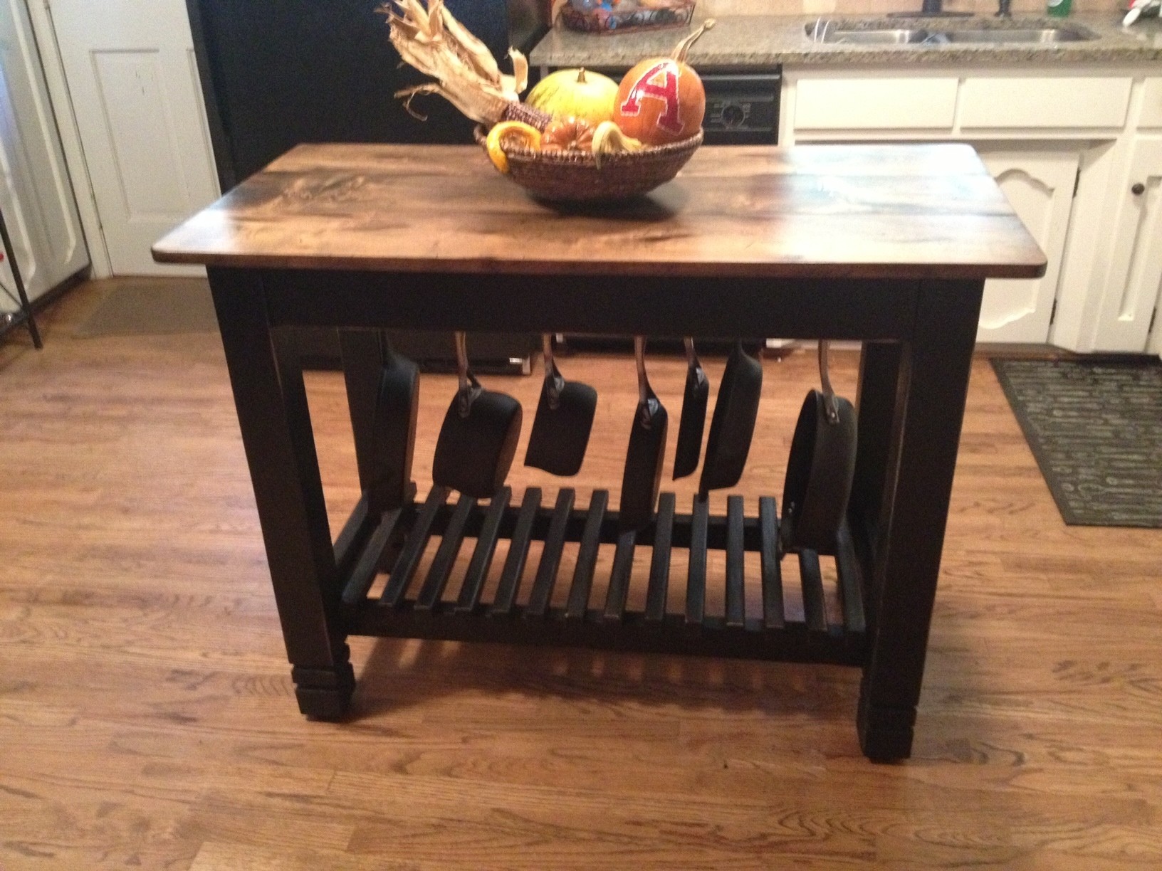 kitchen table with storage under