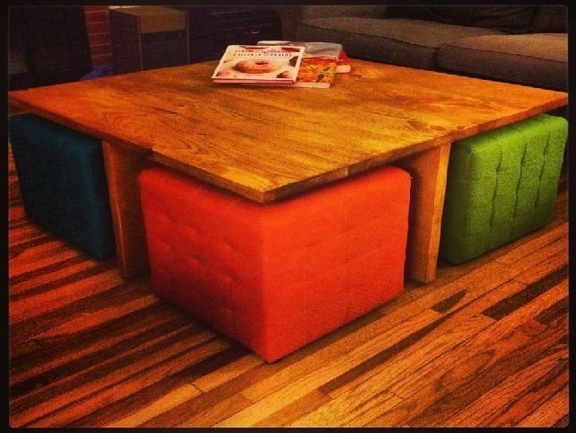 Coffee Table With Ottomans Underneath - Ideas on Foter