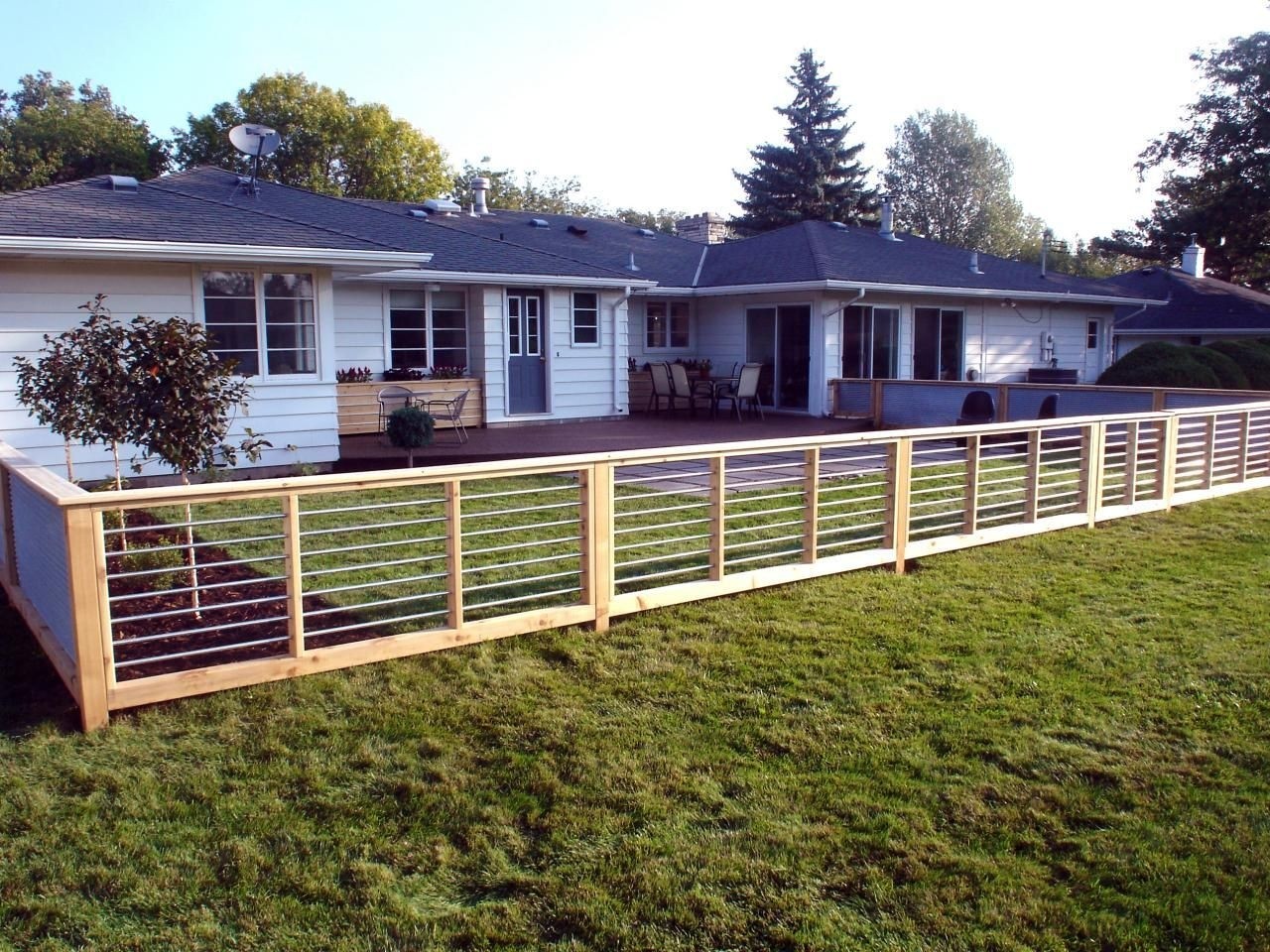 Wooden deals dog fence