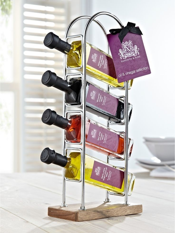 Decorative olive oil bottles