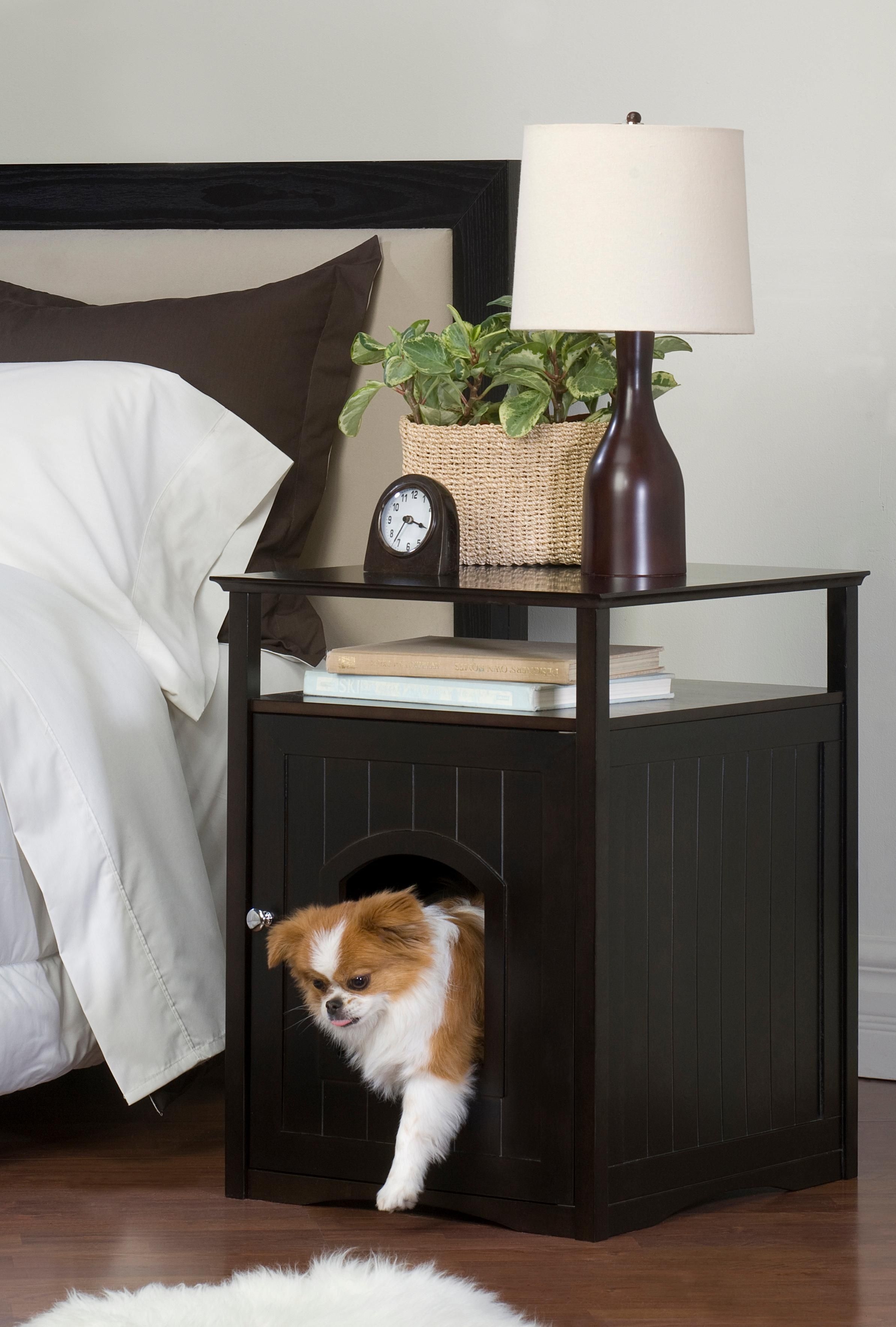 Nightstand dog clearance kennel