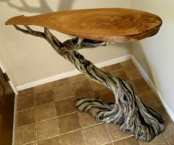 Driftwood console table 12