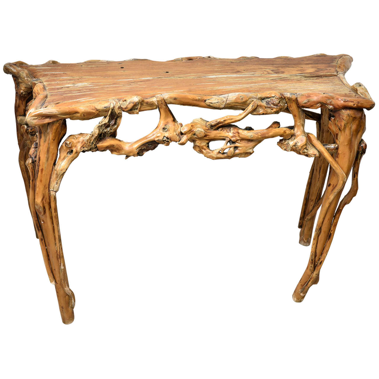 Driftwood console table 2