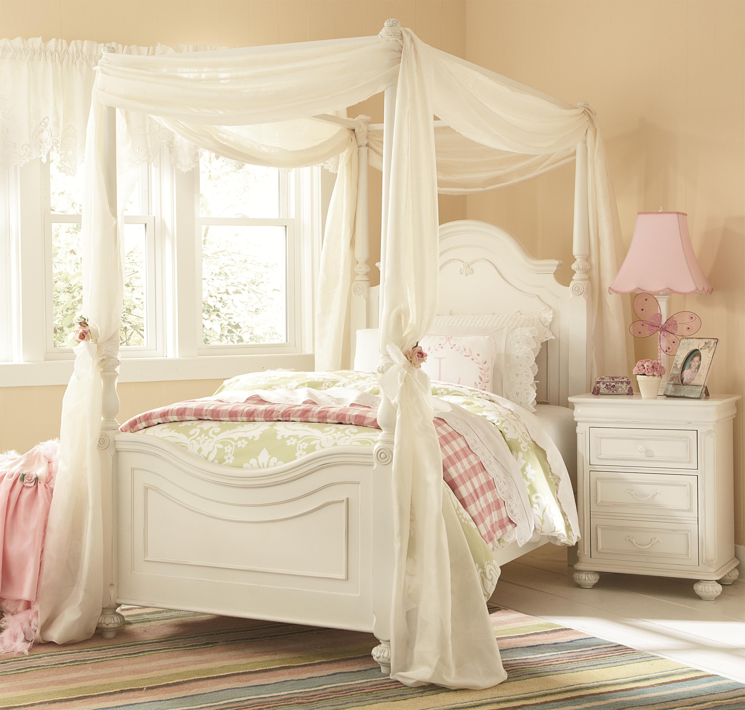 Four poster twin bed frame