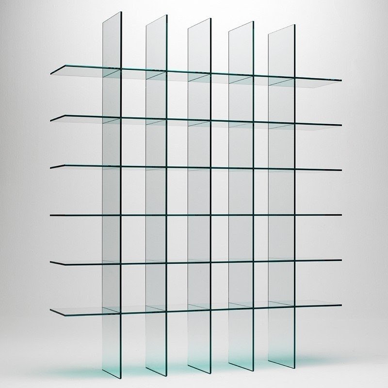 Free standing glass shelves 5