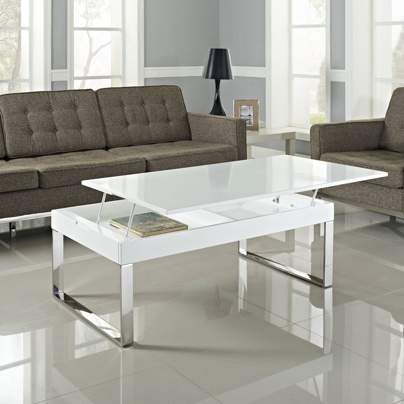 Glass Chrome Coffee Table Foter