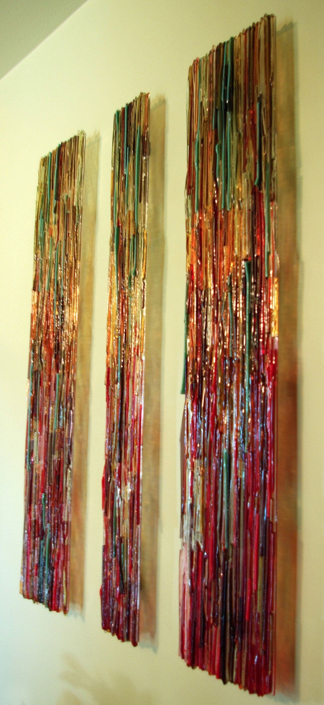 colored glass wall panels