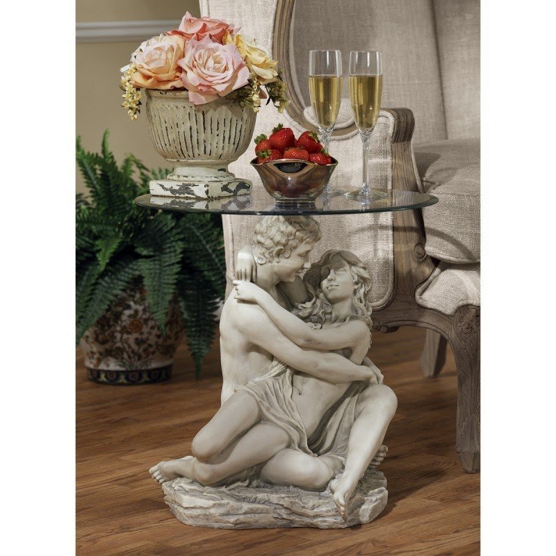In the Arms of Romance End Table