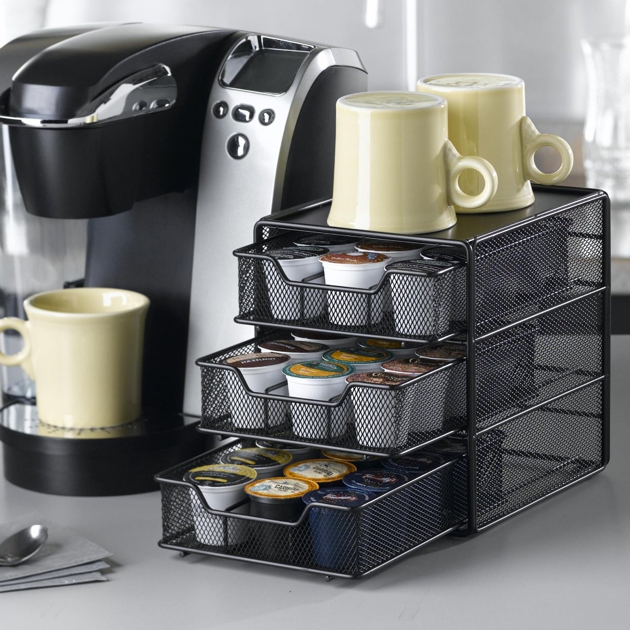 Keurig K-cup Holder - K-Cup Organizer Drawer, Holds 30 Pods