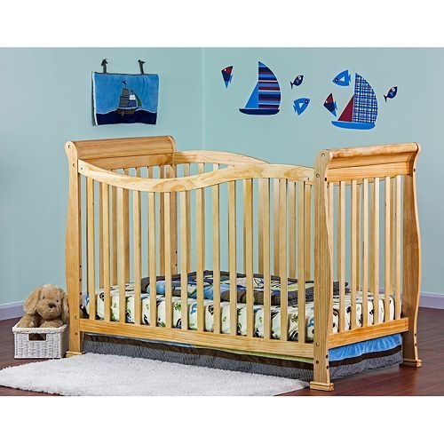 natural finish crib