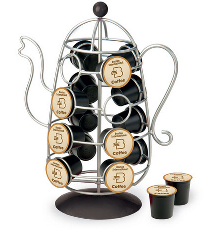 October hill coffee pot spinner k cup holder