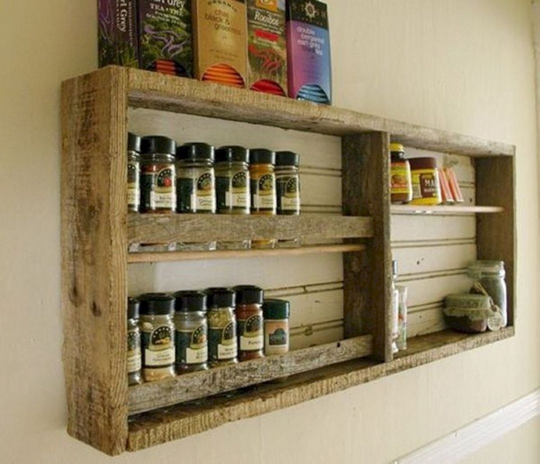 rustic spice jars