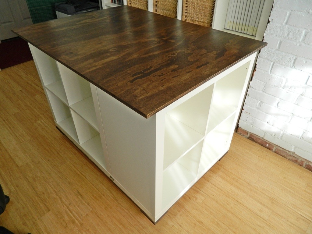Small kitchen table with storage