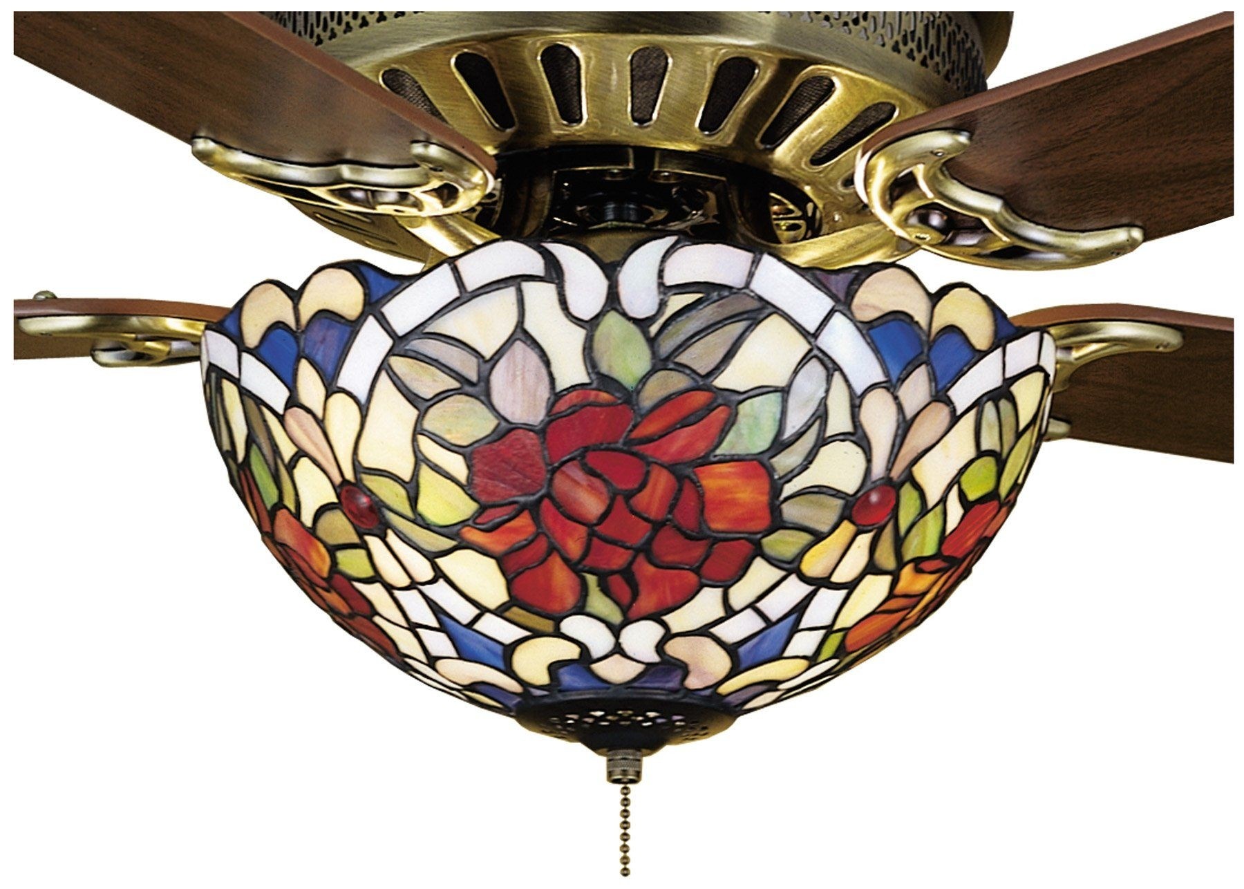 Stained glass ceiling fan shades 10