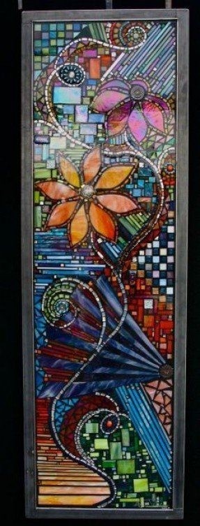 stained glass door window panels