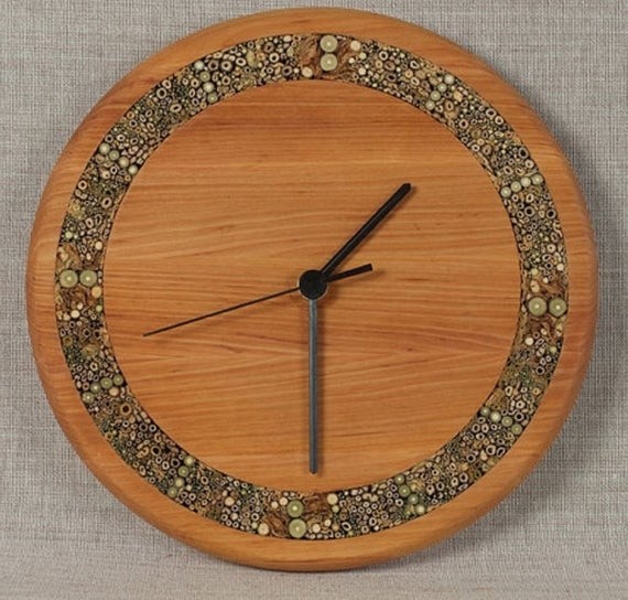 UNIQUE WOODEN WALL CLOCK –