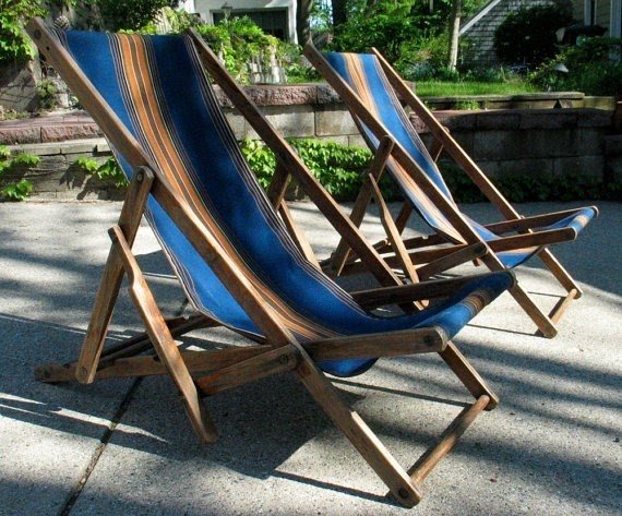 Vintage beach chairs 1