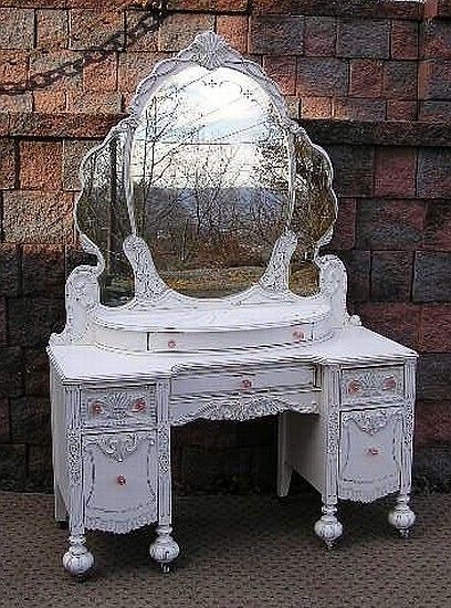 Vintage dressing table with mirror