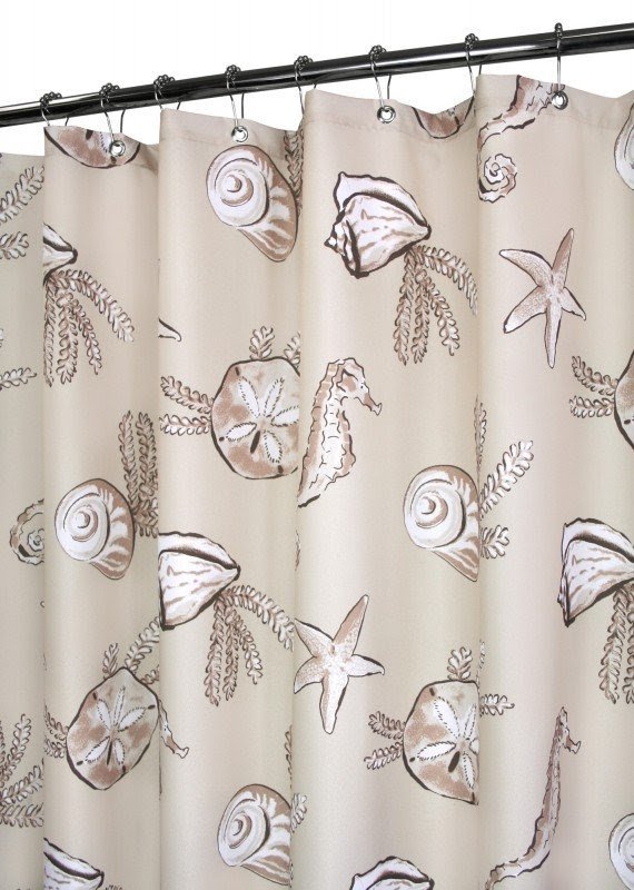 Watershed Prints Polyester Sea Life Shower Curtain