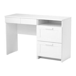 White Vanity Desk With Mirror - Foter