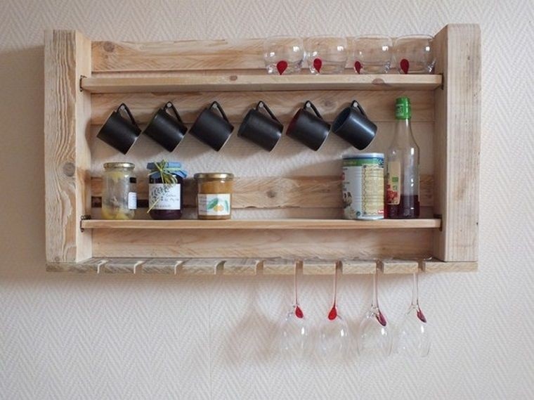 Custom Wine Glass Floating Shelf