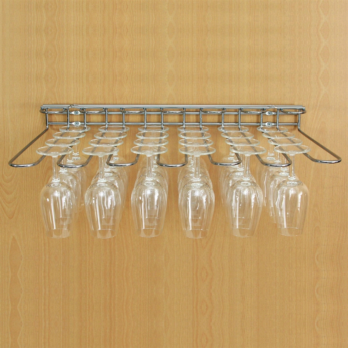 Wine glass rack wall