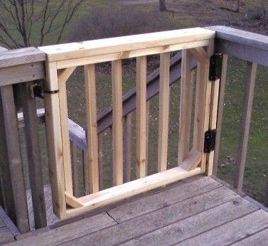 Dog deals deck gate