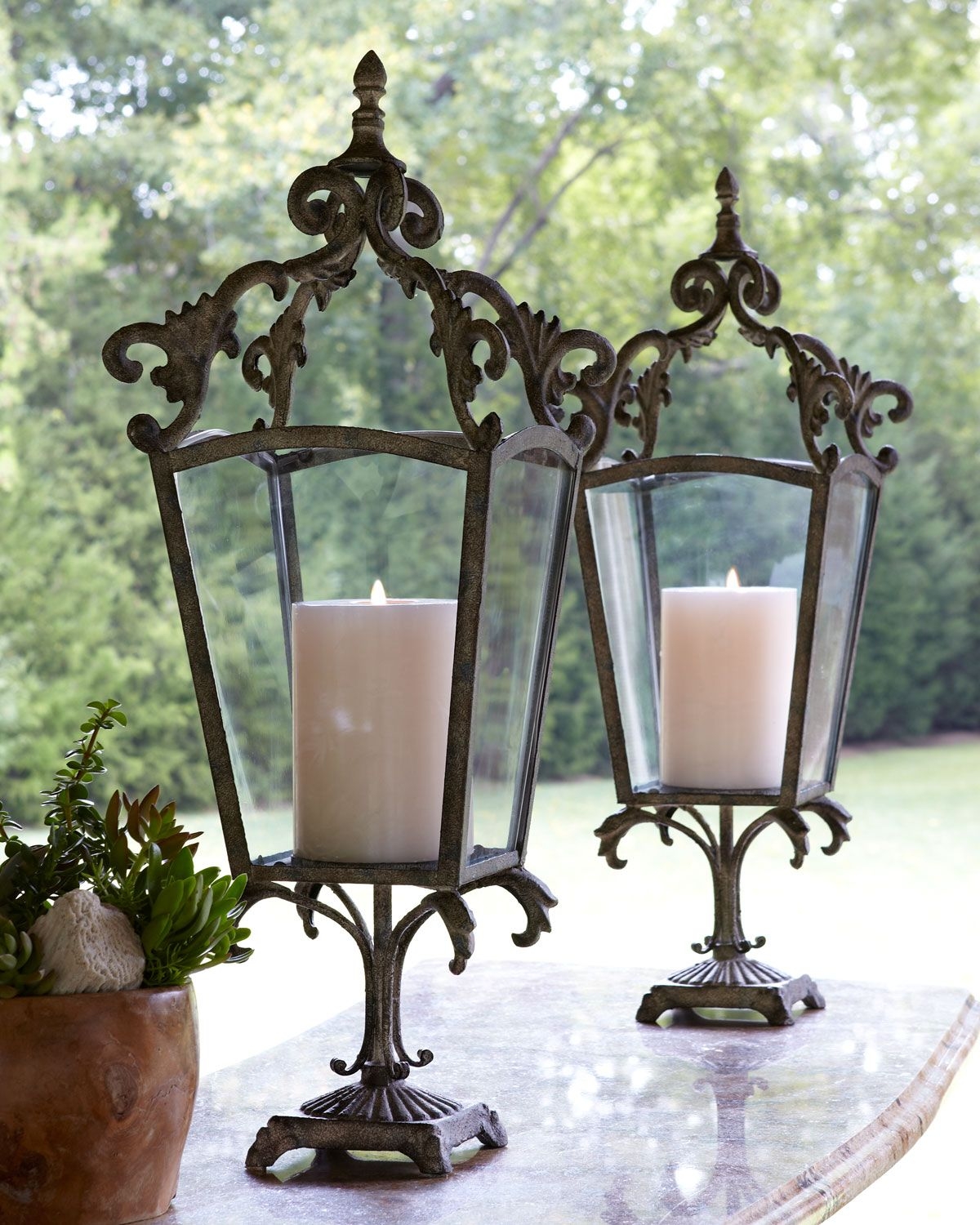 Wrought Iron Candle Lanterns Foter