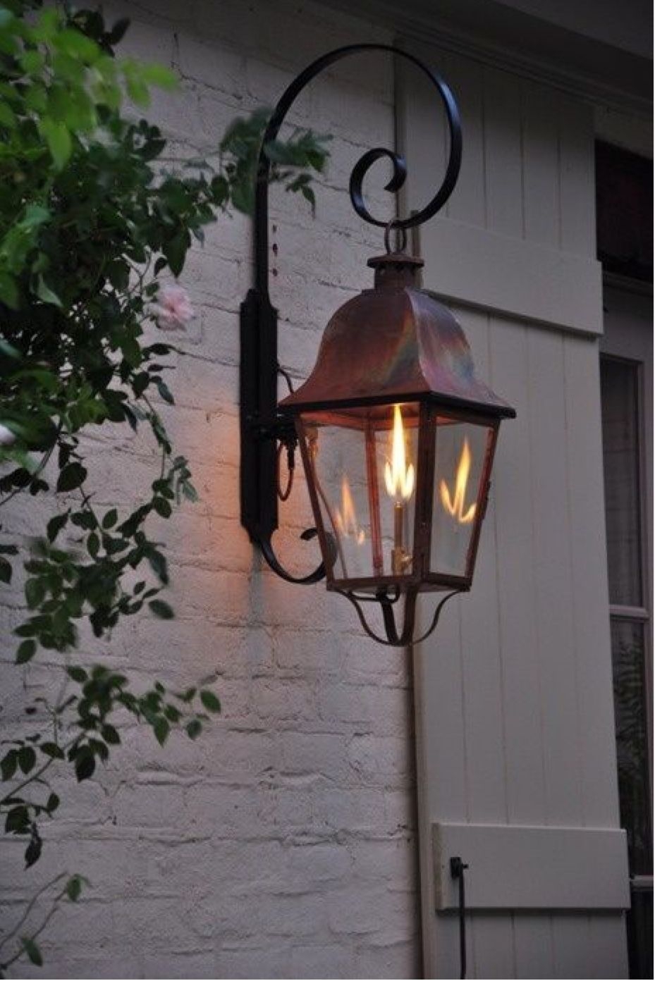 Wrought Iron Lanterns Filled