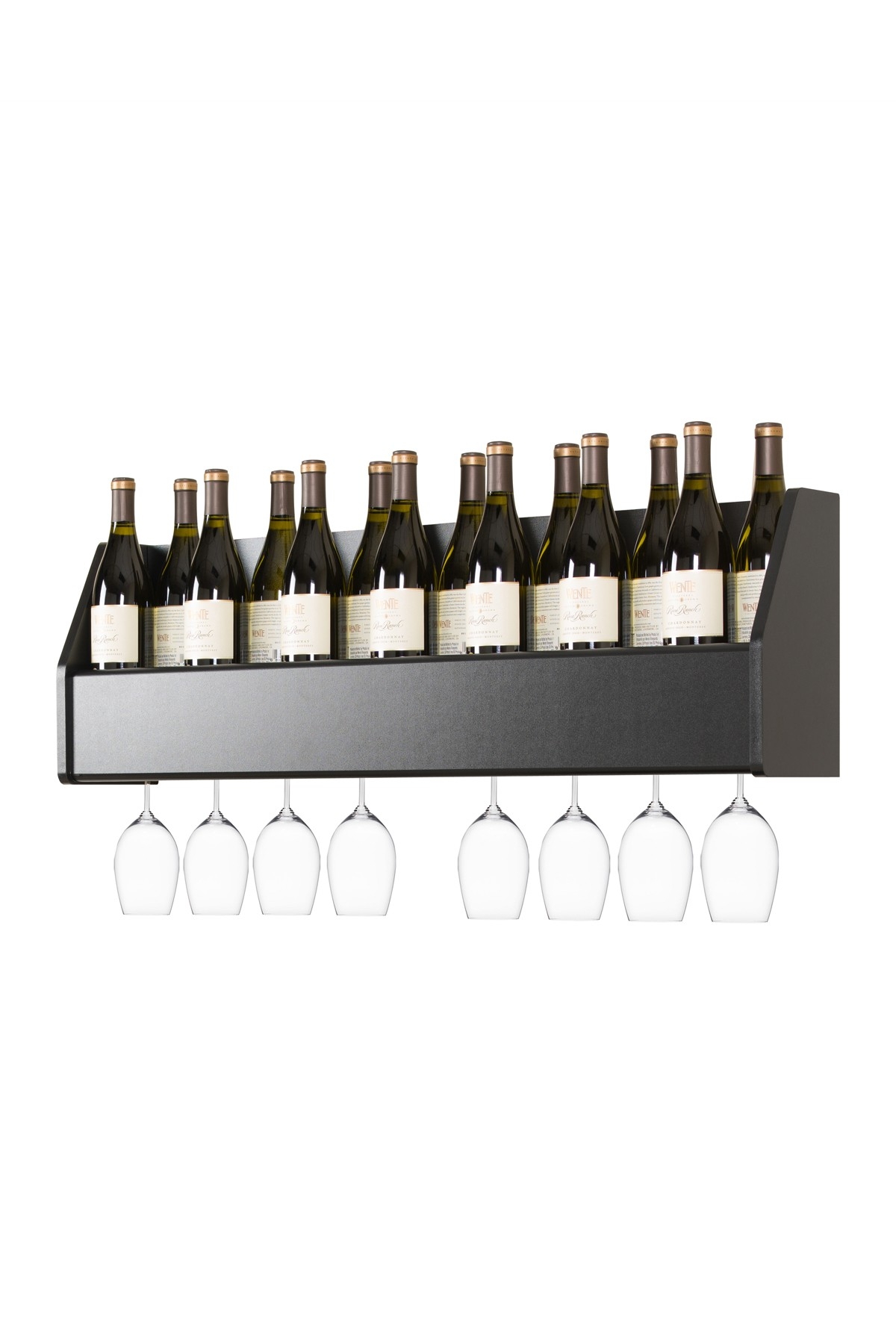 Wrought iron wine glass rack hanging