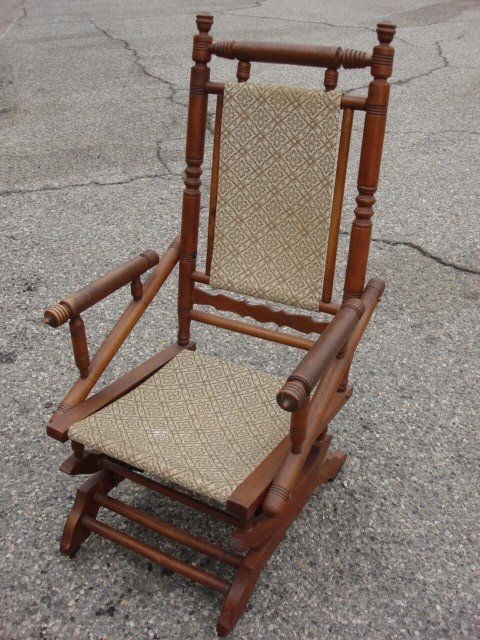 American antique rocking chair victorian antique furniture