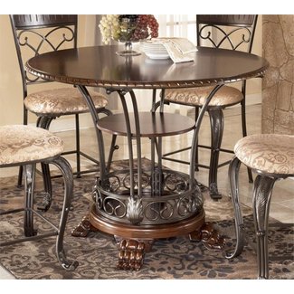 Ashley Furniture Counter Height Table Set - Vincendes