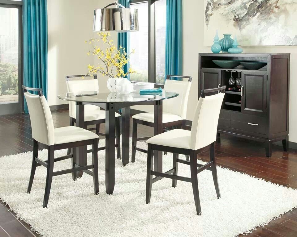 Ashley furniture white dining set