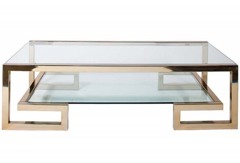 Brass coffee table by coleen rider