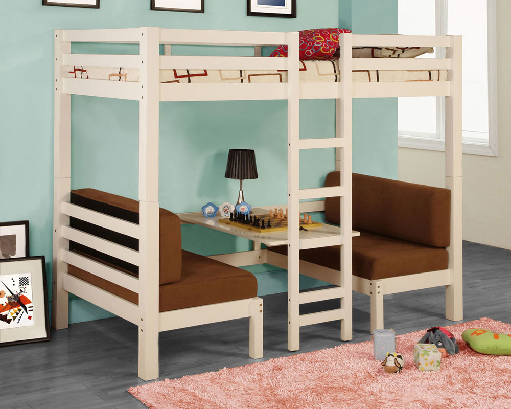 Bunk bed with 2024 table and seats