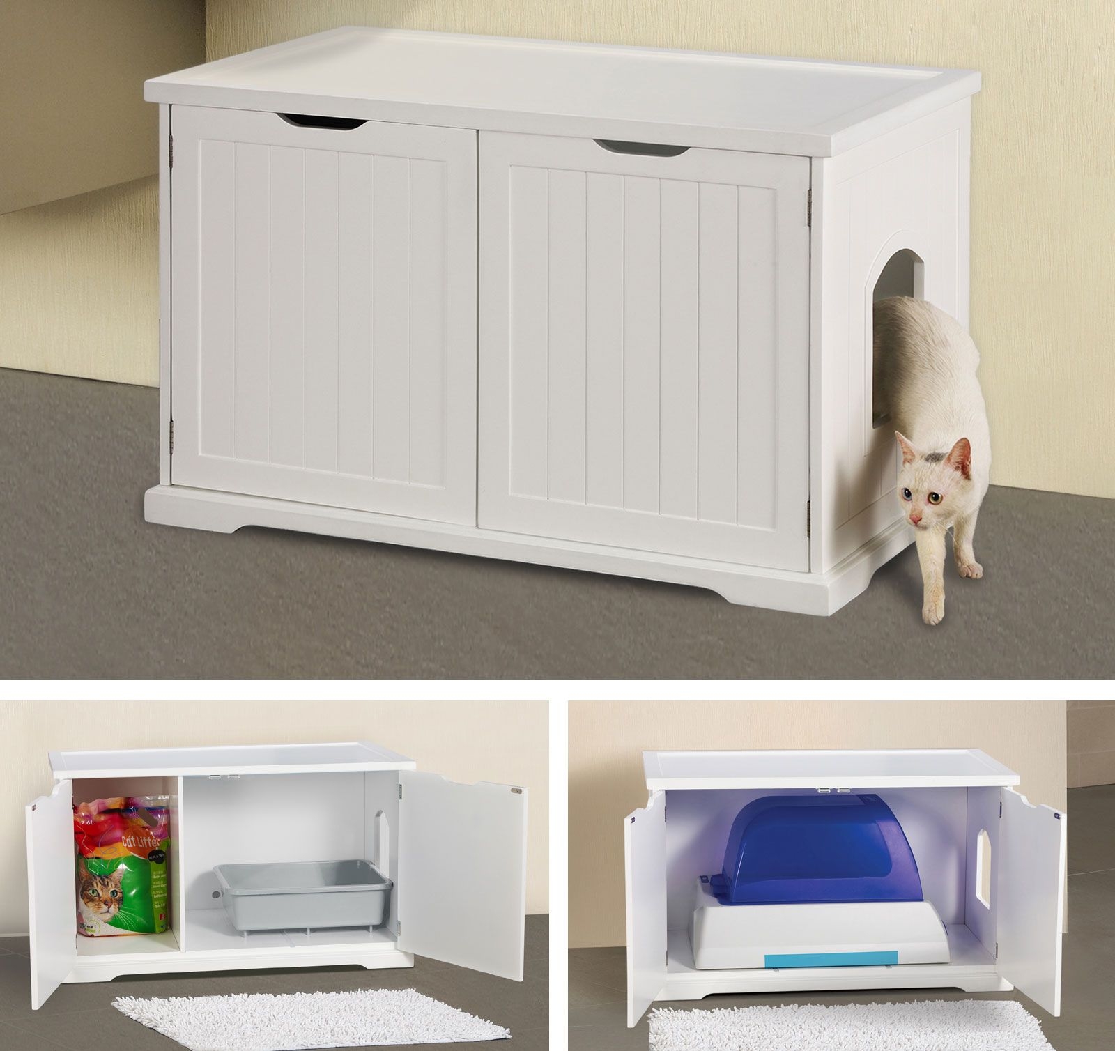 Large Cat Litter Box Furniture - Foter