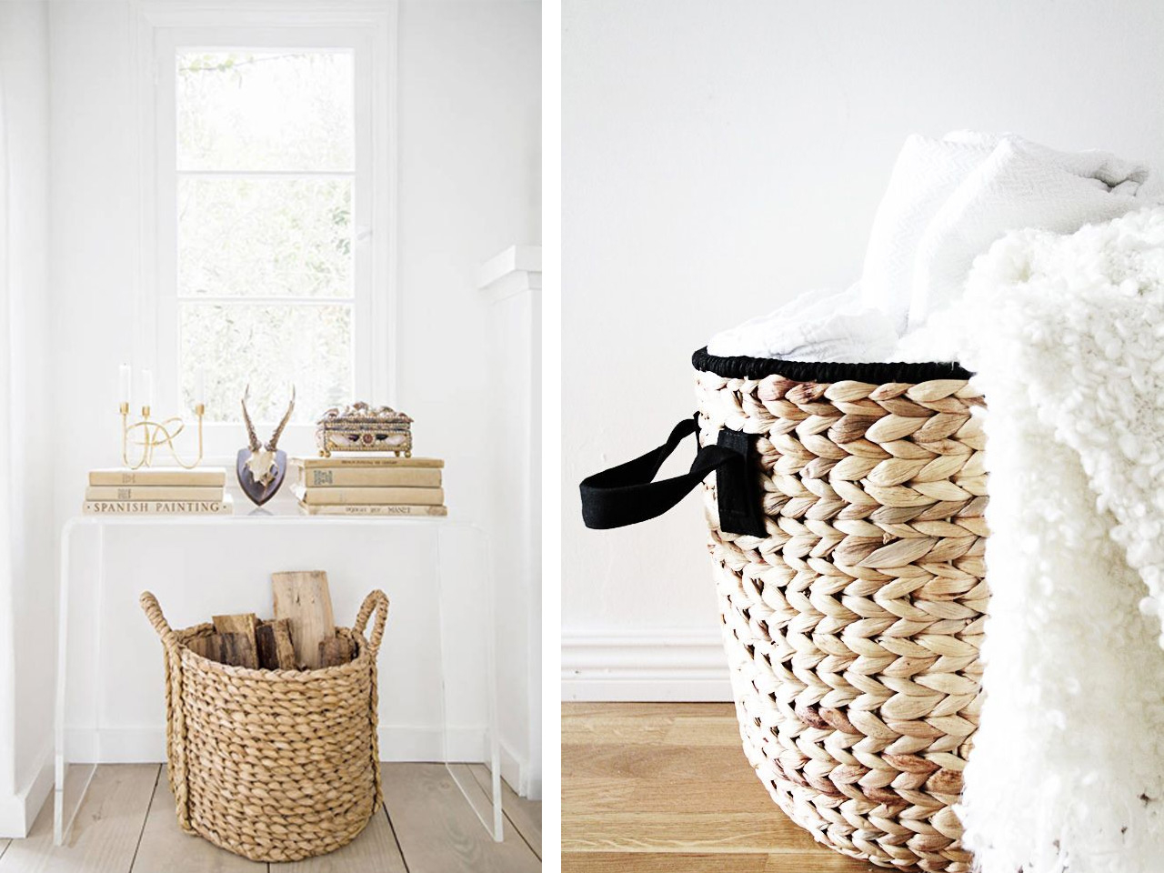 White Console Table With Baskets Ideas on Foter