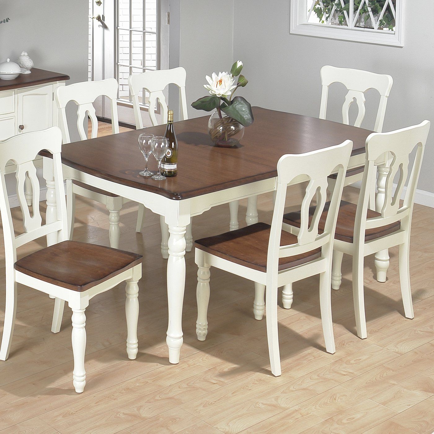 Jofran 630 72 rectangle butterfly leaf dining table vanilla cream