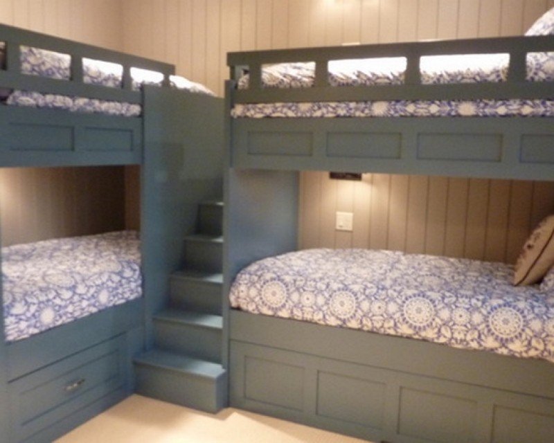 l shaped bunk beds with drawers