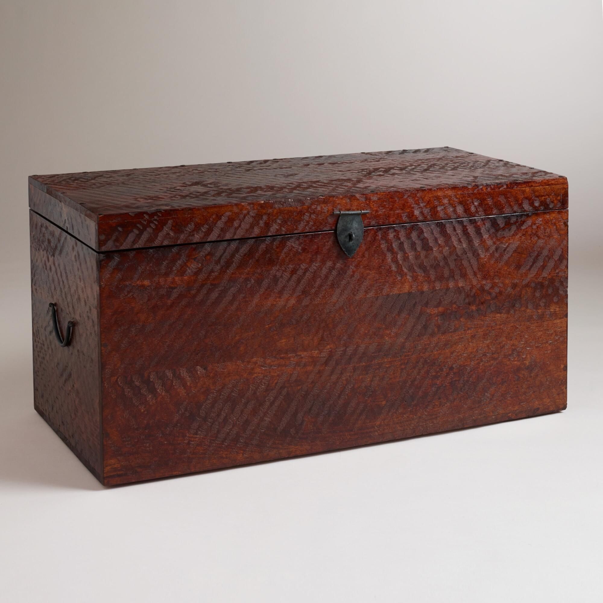 Large Wooden Trunk Chest 