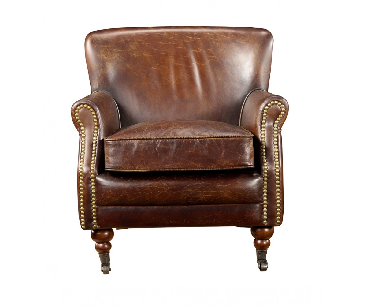 Leather cigar chair recliner