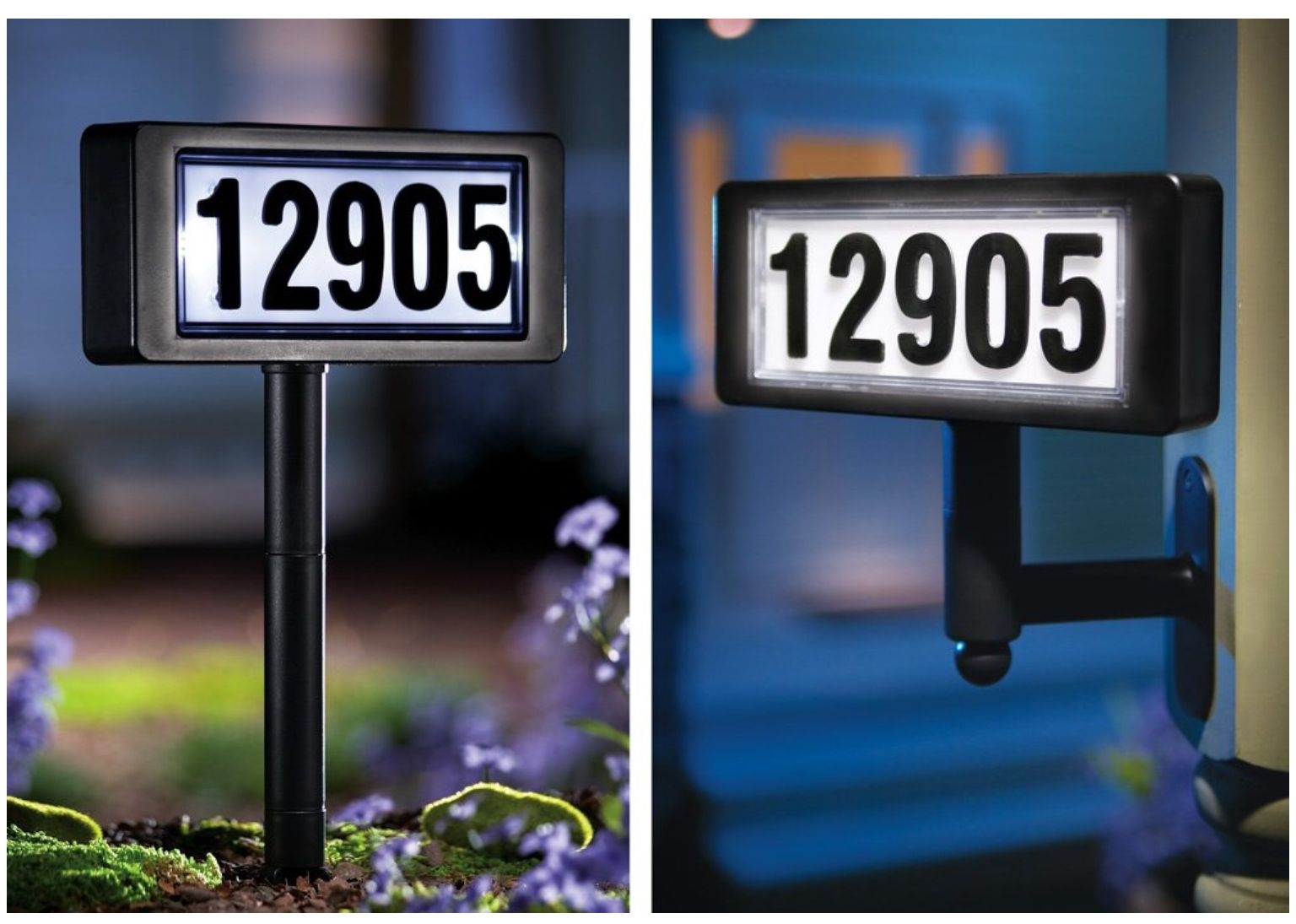 Solar Address Sign Foter