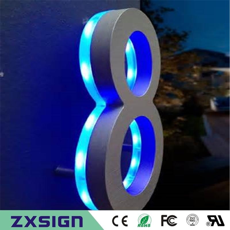Led house numbers signage apartment number signs contemporary house numbers