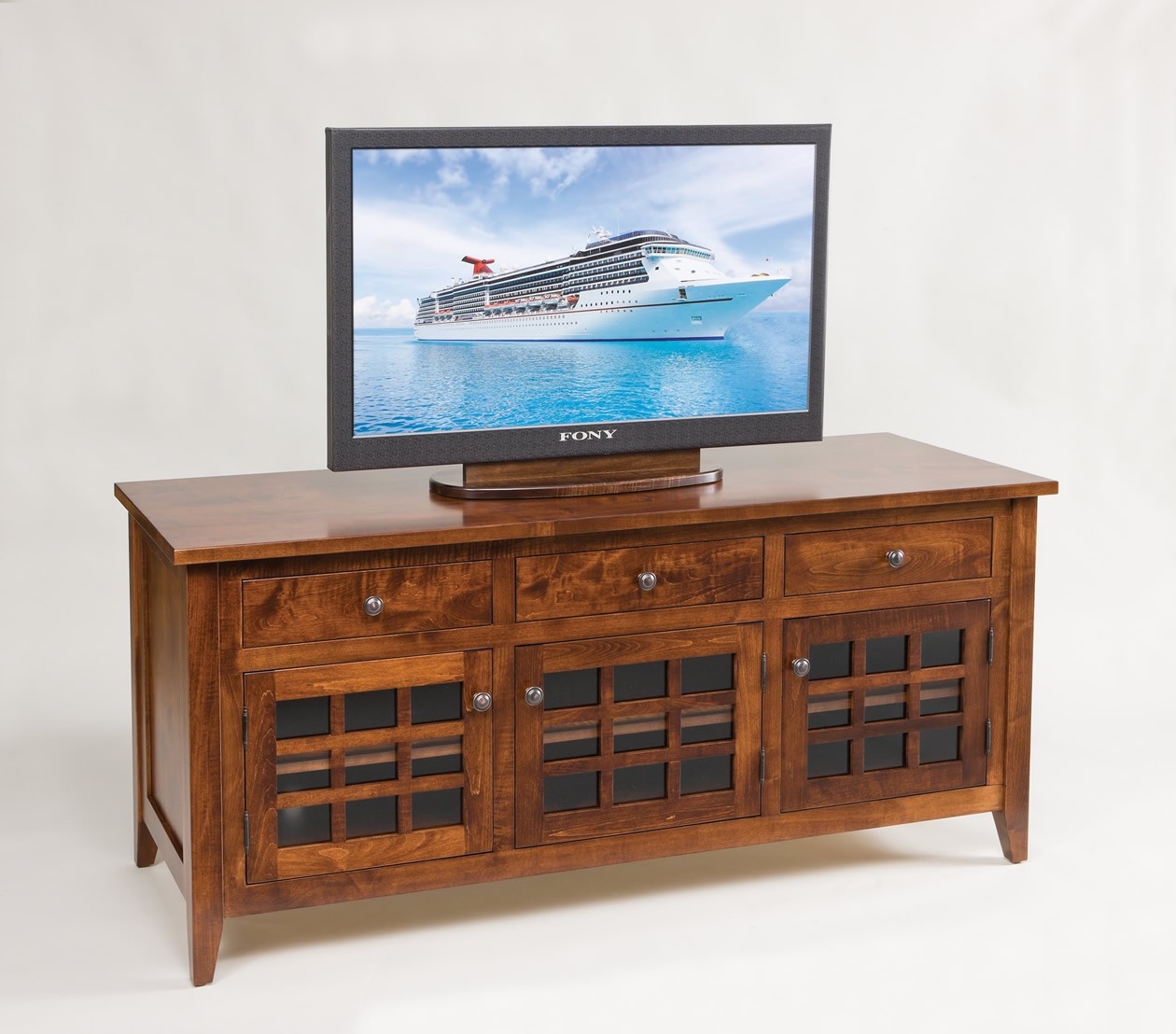 Maple wood tv stand 7