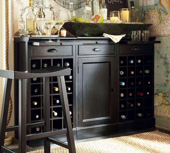 Black home deals bar furniture