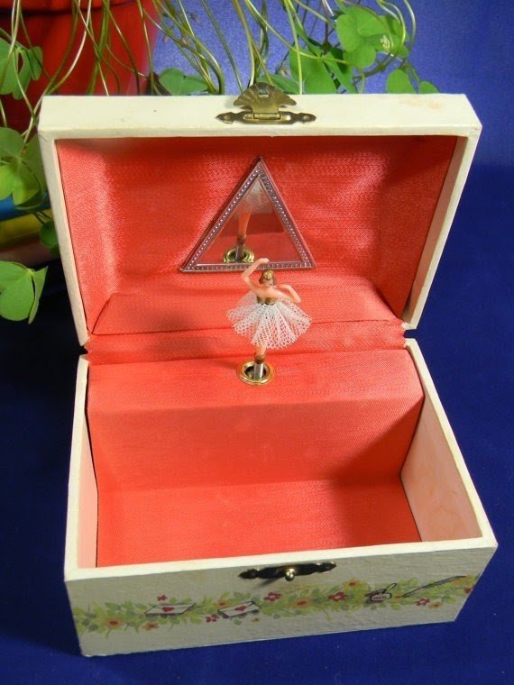 Musical jewelry box with dancing ballerina